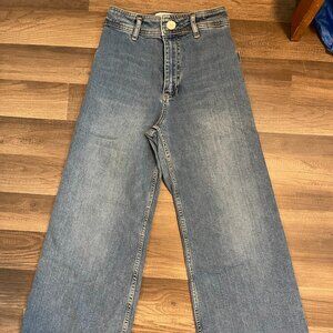 Zara "the marine straight" jean size 2